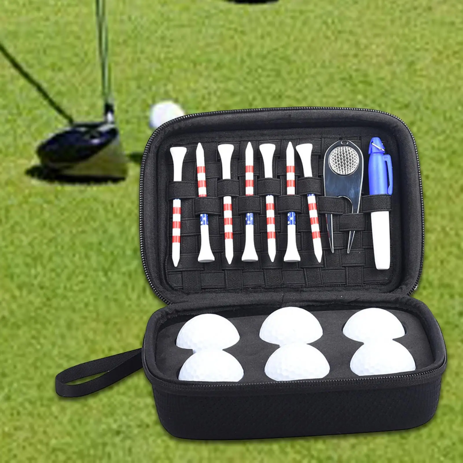 

Golf Tool Bag Lightweight Pouch Golf Ball Storage Bag Golfers Gift Water Resistant Golf Accessory Case Golf Multifunction Bag