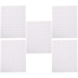 5 Sheets Blank Puzzle Puzzles DIY Transfer Supply to Draw on Board Toy Wood Sublimation Craft Blanks Products Jigsaw For