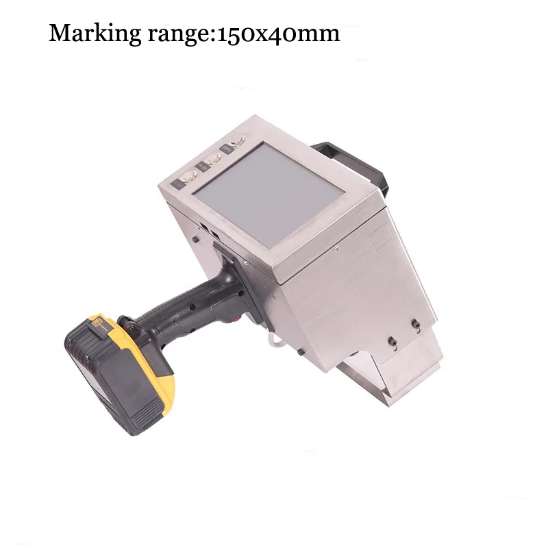 

Handheld lithium battery touch screen Electric marking machine Dot Peen Marker Vin No. Marking range 150x40mm With electromagnet