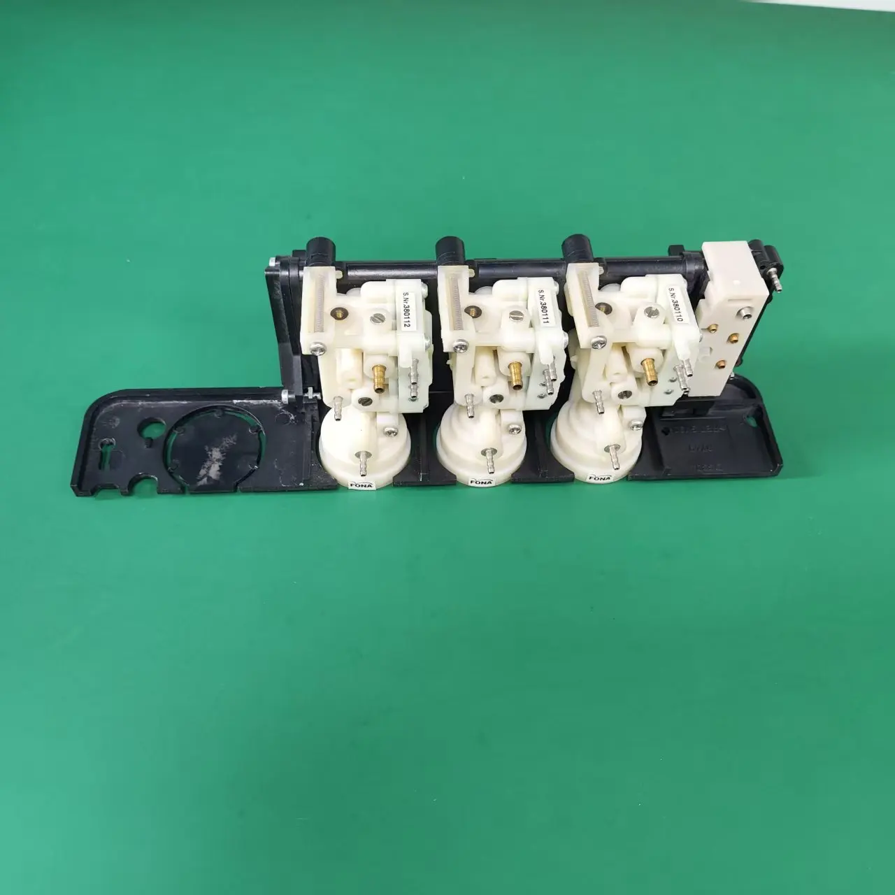 Pneumatic Diaphragm Valve Set for Dental Chairs - close-up view