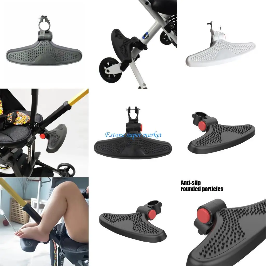 

090B Baby Strollers Footrest Spacious Design Secure For Infant Strollers Nonslip