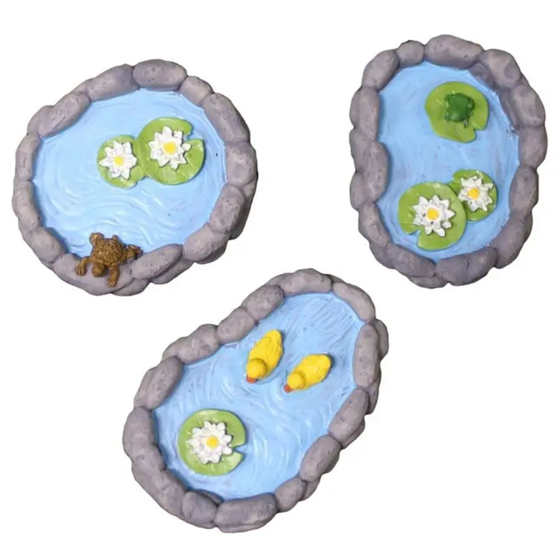 BAAJ-Simulated Pool Decoration Micro-Landscape Cute Animal Pool Decoration Cartoon Duck Pool Mini Gardening
