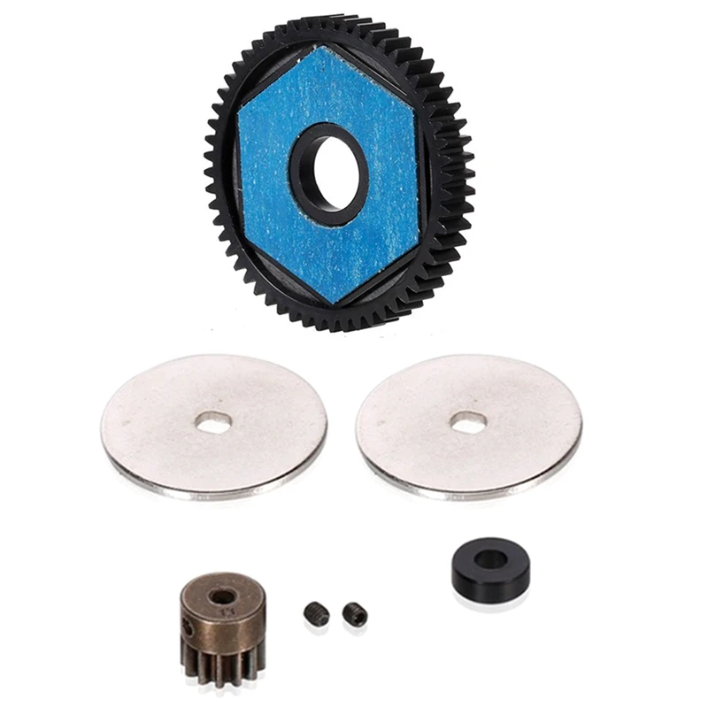 56T Spur Gear 13T Motor Gear Gearbox Transmission Gears Set for 1/10 RC Crawler Car Axial SCX10 SCX10 II Upgrade Parts