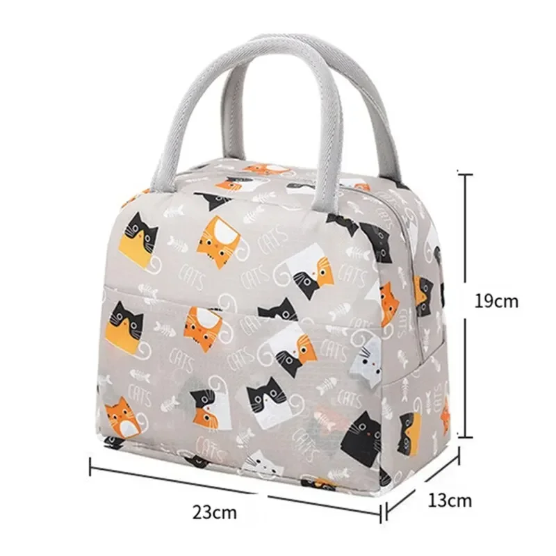 Kids Cartoon Lunch Bag Portable Insulated Thermal Heat Children Bento Bag Picnic Tote School Lunch Box Bags Cooler Ice Pack New