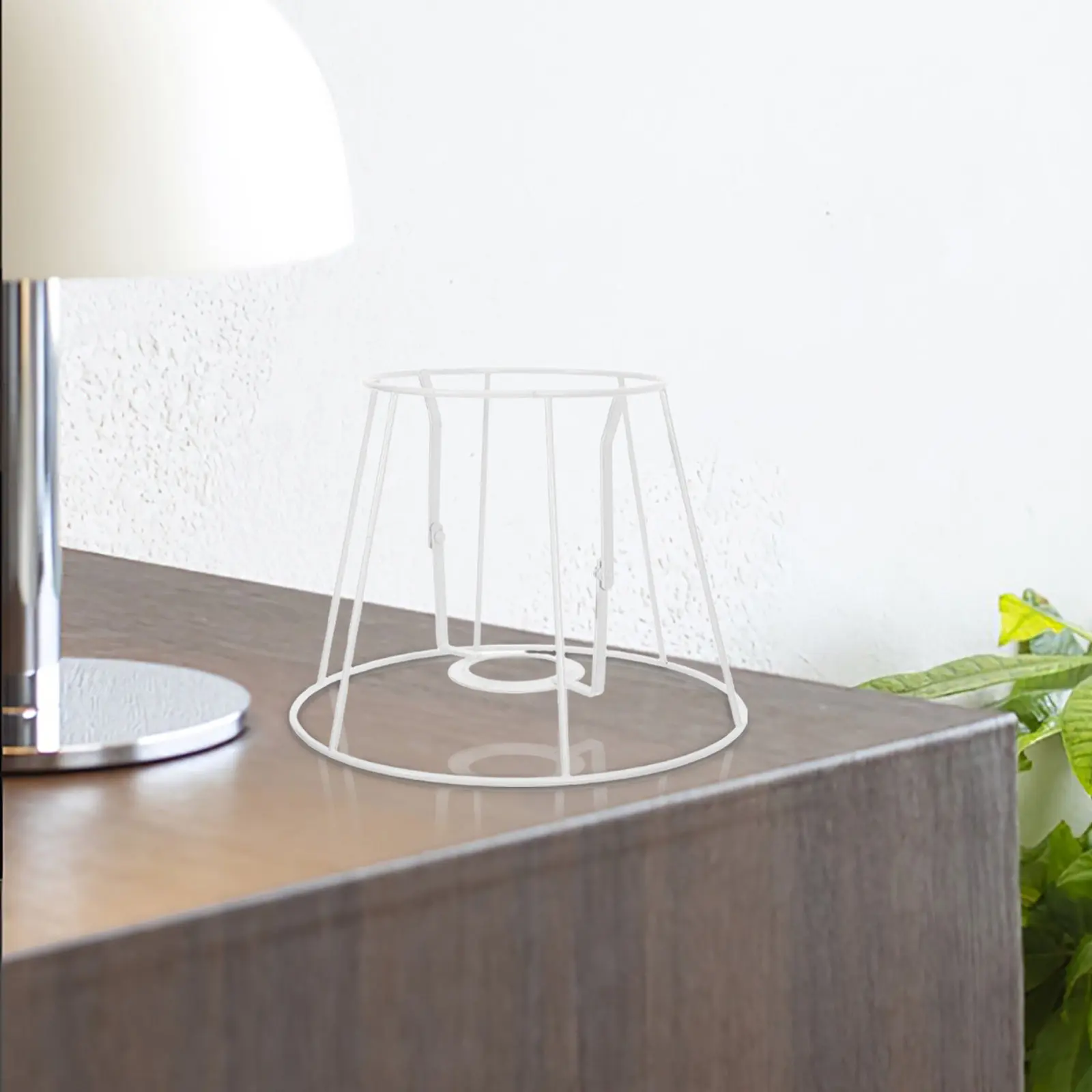Lamp Shade Holder For Table Lamp Design Light Wire Drum Lampshade Frame Round Bulb