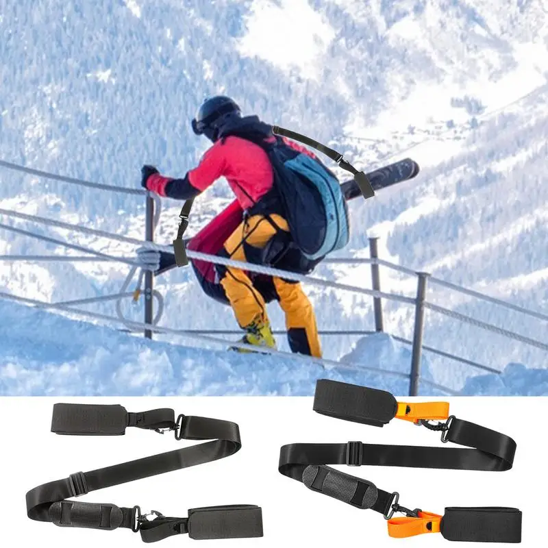 Snowboard Shoulder Strap Adjustable Ski Carrier Belt Effortlessly Transport Your Ski Gear Snowboard Shoulder Sling for Children