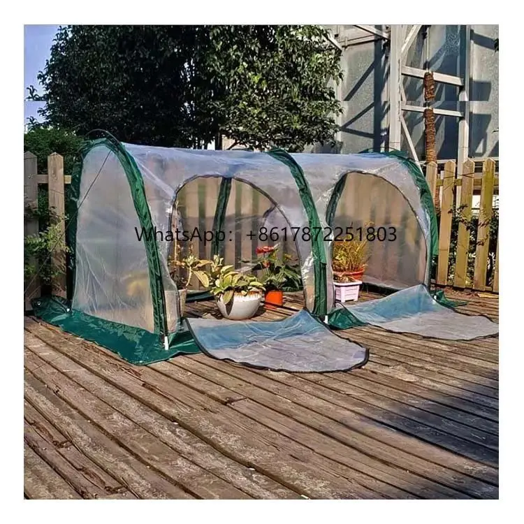 

Pop up Mini Tunnel Portable PE Conservatory Thermal Insulation Garden Flower Green House Horticultural Greenhouse
