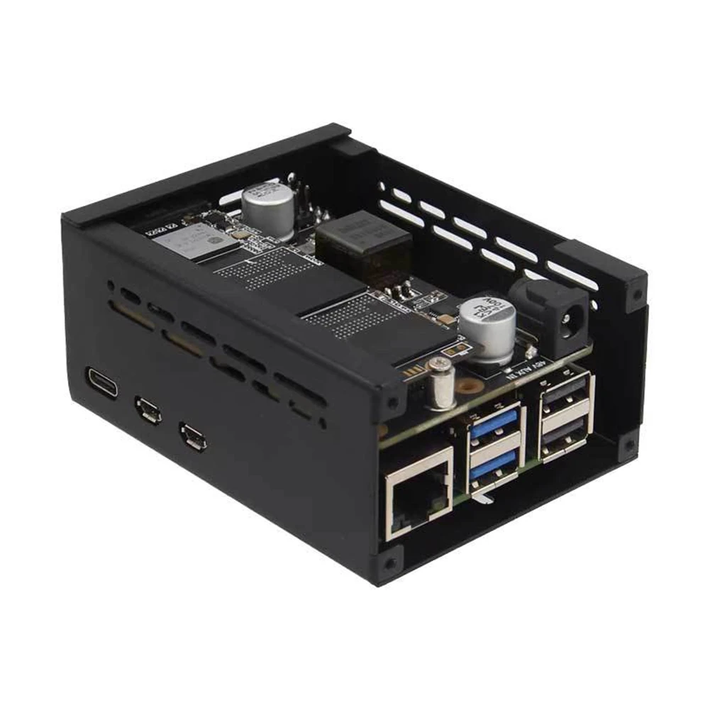 Practical-X1002 Scheda di Espansione Per Raspbery Pi 5 Nvme e POE Scheda di Espansione PCIE A M.2 NVME SSD Scheda Adattatore Con Custodia Per RPI