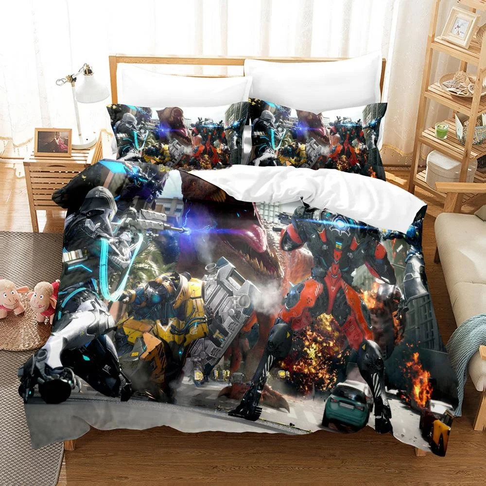 

Game Exoprimal Bedding Set Single Twin Full Queen King Size Bed Set Adult Kid Bedroom Duvet Cover Sets 3D Anime Bed Sheet Set
