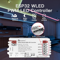 Gledopto WLED PWM Dimming LED Controller DC12-24V RGBCCT RGBW RGB WWCW CCT Dimmer 5 Modes in 1 Analog LED Strip Light