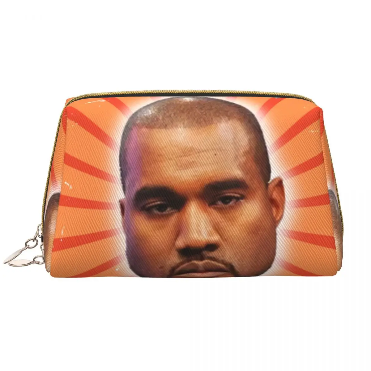 Funny Kanye West Meme Toiletry Bag for Women Rapper Music Producer Cosmetic Makeup Organizer Ladies Beauty Storage Dopp Kit Case