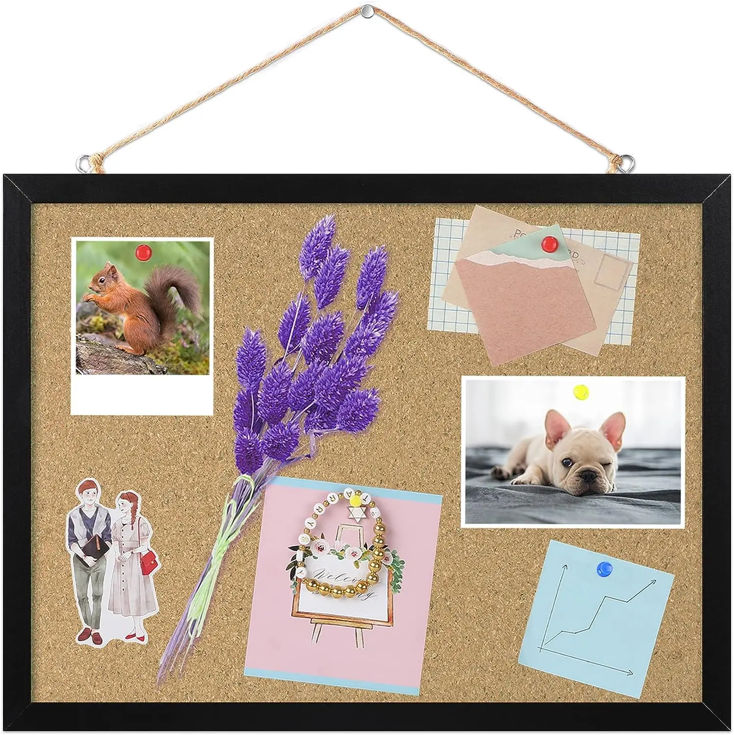 

Wholesale Wooden Frame Memo Notice Pin Board Message Learning Hanging Bulletin Cork Board Photo Wall Display Board For Kids