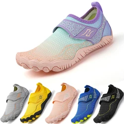 Summer KID Aqua Shoes Parent-Child Vacation Beach Swim Shoes Student Quick Drying Water Sports Shoes Indoor Fitness Shoe 25-38#