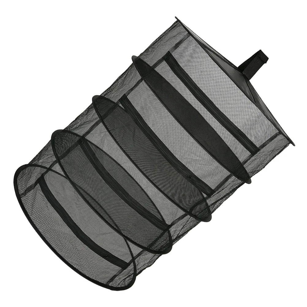 

Four Layers Folding Circular Drying Net Mesh Fabric Breathable Hanging Hook Outdoor Home Garden Drying Net Hanging Dryer