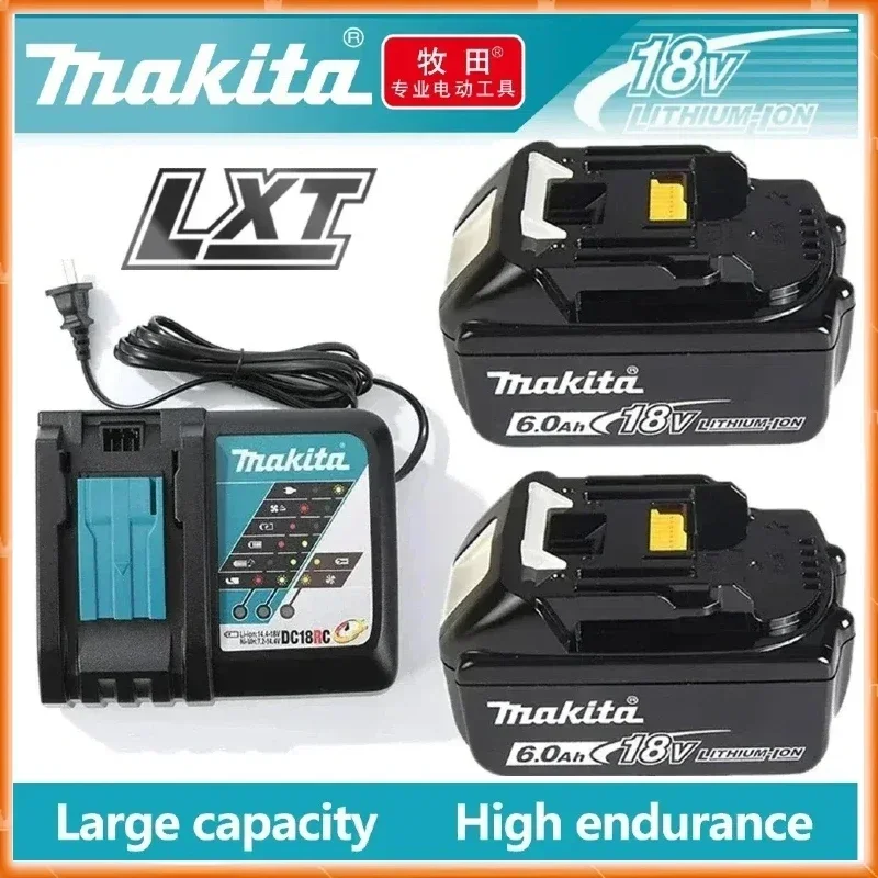 

100% Original Makita 18V Rechargeable power tool Battery，18V Power tool DDF487 DGA404 DTW700 DTD173 Replaceable LED Lithium-ion