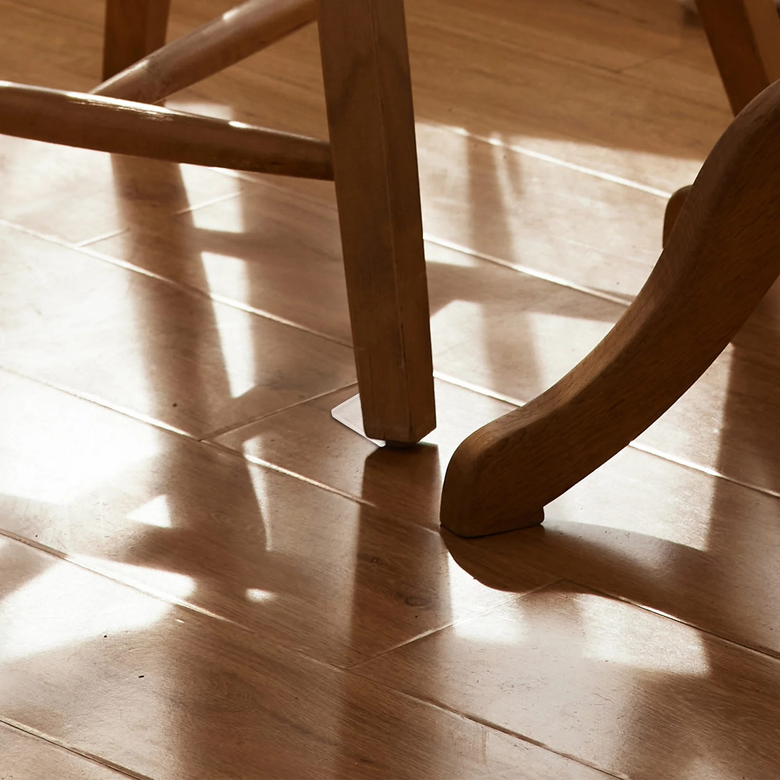 

16Pcs Furniture Leveling Shims Soft Transparent Rubber Non Slip Chair Table Leg Pads Floor Protectors Furniture Levelers