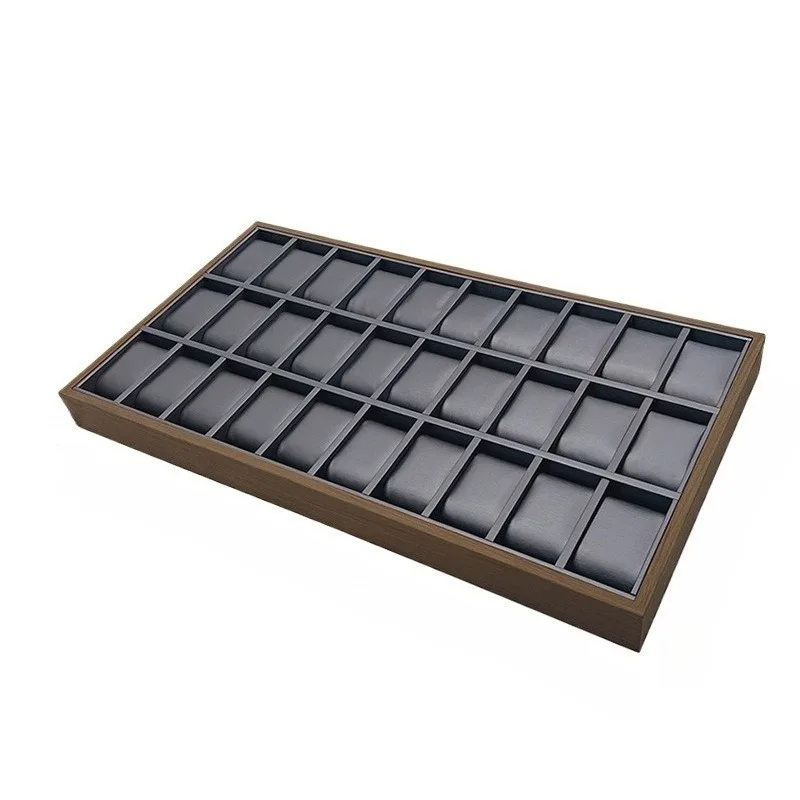 Retro Watch Storage Tray Counter Watches Display Panel Large Capacity 30 Grid Watches Organizer Box Luxury Watch Packaging Tray