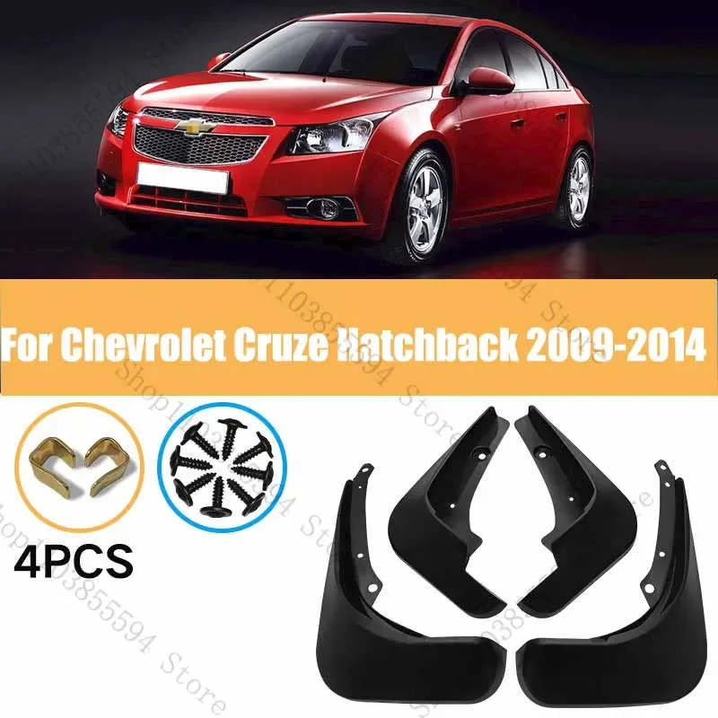 

4PCS Front Rear Wheel Mudguards For Chevrolet Cruze Hatchback 2009-2014 Splash Guards Fender Mud Flaps