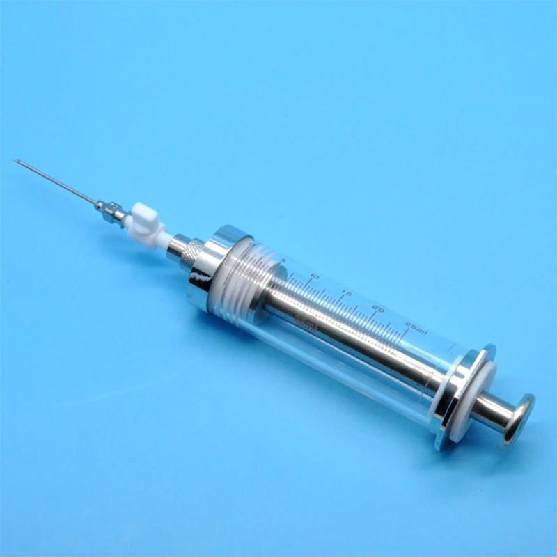 Air Tightness Microliter Syringe Valve Type Airtight Micro-injector Valve Microsampler Syringe With PTFE Switch 25ml/50ml/100ml