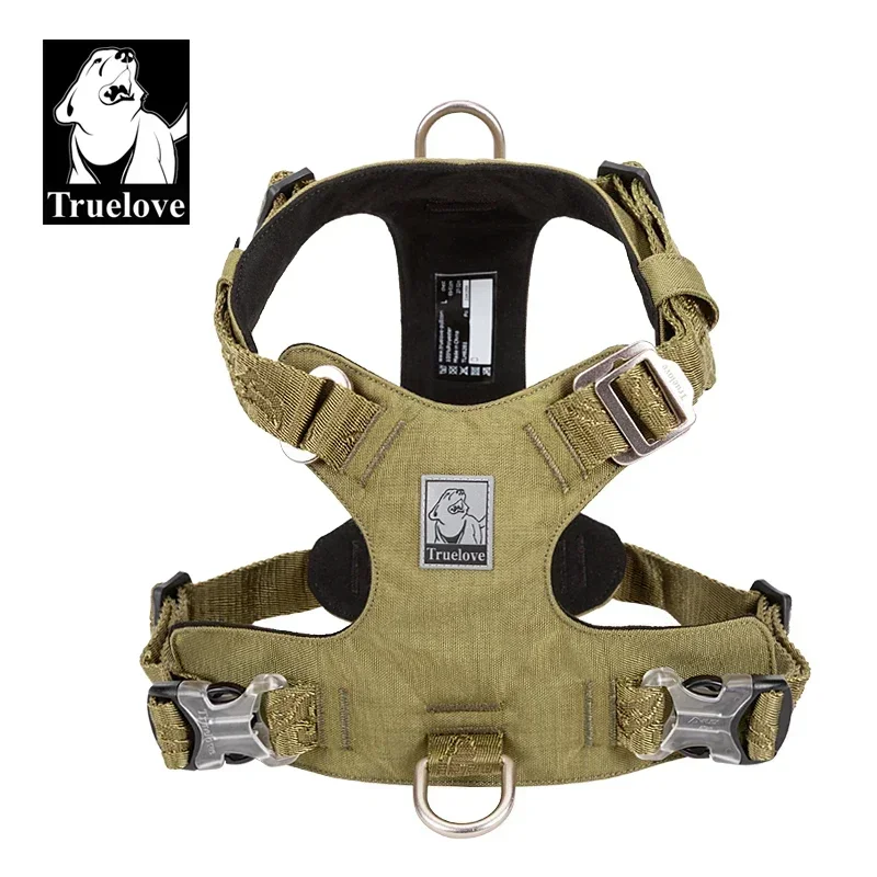 Truelove Dog Light Weight Harness Adjustable Outdoor Pet Medium Small Large Adjustable Outdoor Tactical Military Service TLH6281