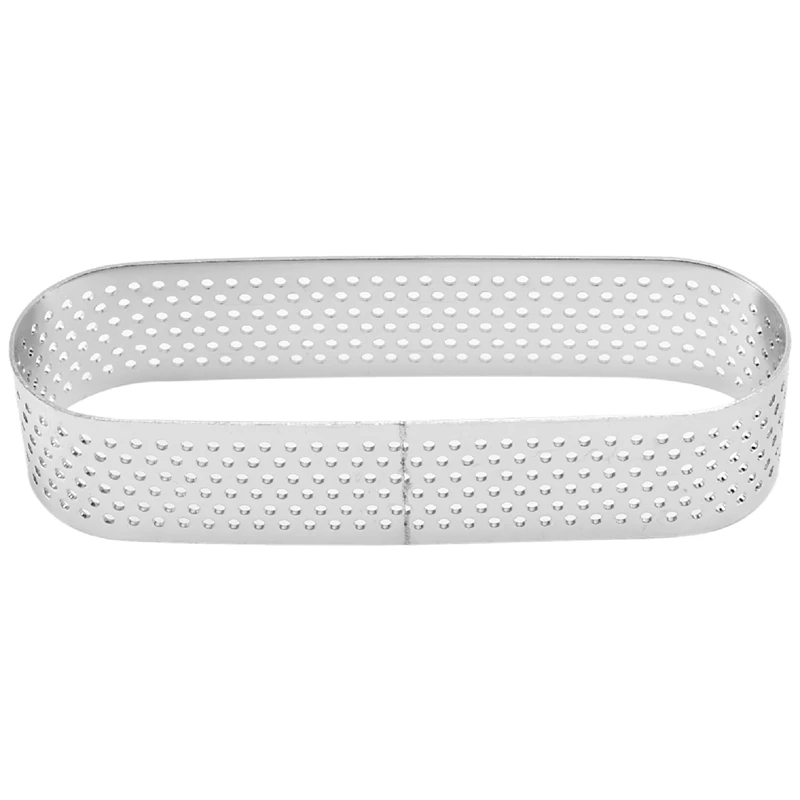 Moldes De Tartlet Oval De Aço Inoxidável, Mousse De Sobremesa Francesa, Anel De Torta De Frutas, Molde De Bolo De Quiche, Anel De Mousse, 8Pcs