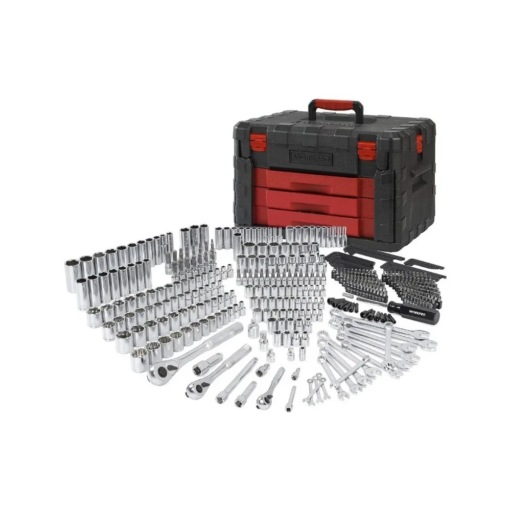 450-Piece Mechanics Tool Set Hand Tools Box Universal Professional Tool Kit With Heavy Duty Case Box Freight Free Freight Free