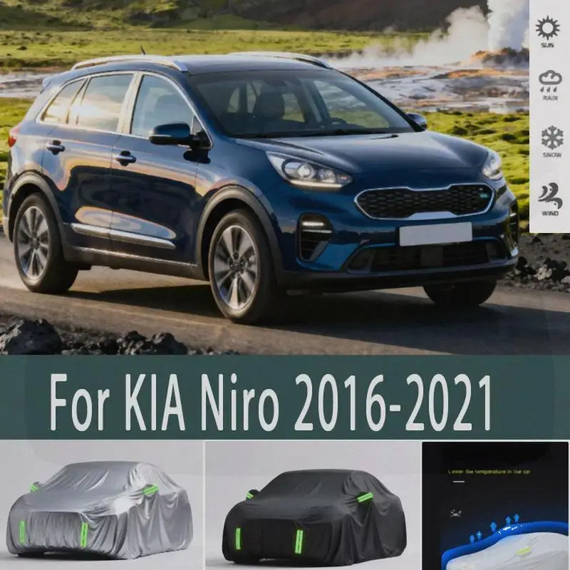 

For Outdoor Protection Waterproof KIA Niro 2016 2020 2021 Full Snow Cover Sunshade Dustproof Exterior Car Accessories Car Cover