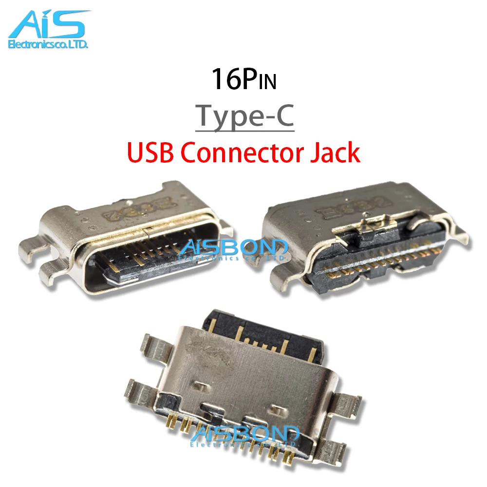 5Pcs/Lot USB Charging Port Jack socket charger Connector dock For ZTE Nubia Z17S M3 NX595J Z17 Mini S NX589J Z18 16Pin TYPE-C