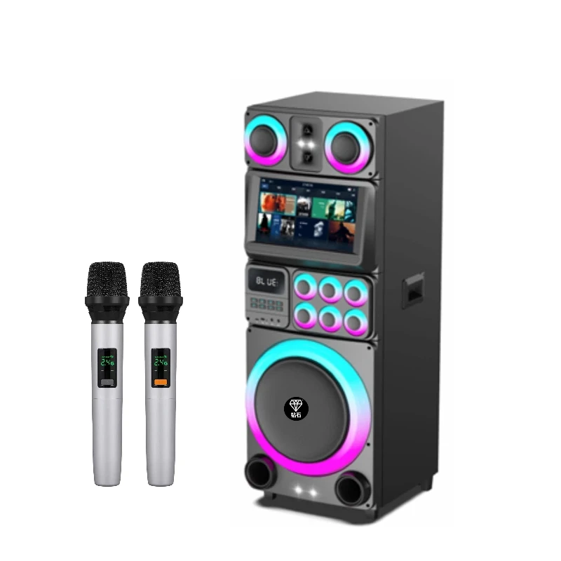 Exceptionally Well Reviewed Best Liked 15 Inch Karaoke Machine Speaker Popular Party Speaker with Flash Led