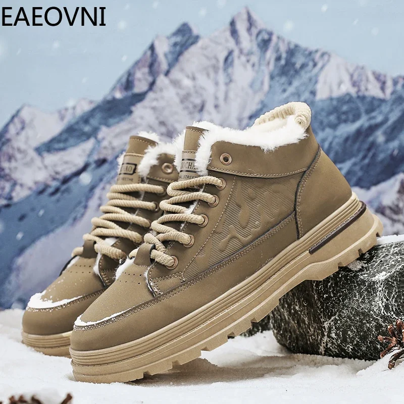 

Men's Winter Boots Keep Warm Water Proof Man Tooling Boot Beautiful Fashionable Wear-resistant Men Hiking Shoe Hard-wearing