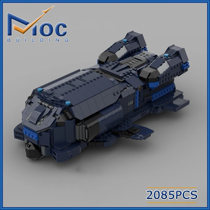 

Строительные блоки MOC, фильмы, масштаб 1:250, большая модель космического корабля, космический корабль, самолет, игрушки, сделай сам, сборка, кирпичи, подарки