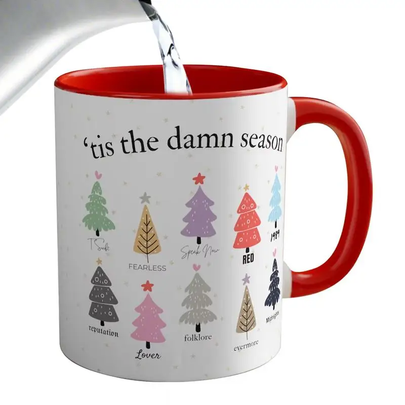 

Christmas Themed Cup Dishwasher Safe Ceramic Mug Home Tableware Cup Travel Coffee Mug For Milk Ice Water Juice Coffee Tea