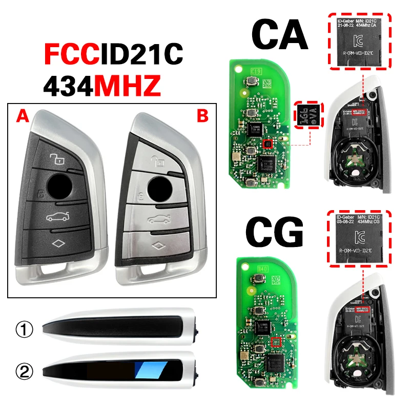 

CN006137 Original Smart Remote Control Key for BMW G Chassis FCC ID: ID21C 434MHZ CA/CG Korean Market