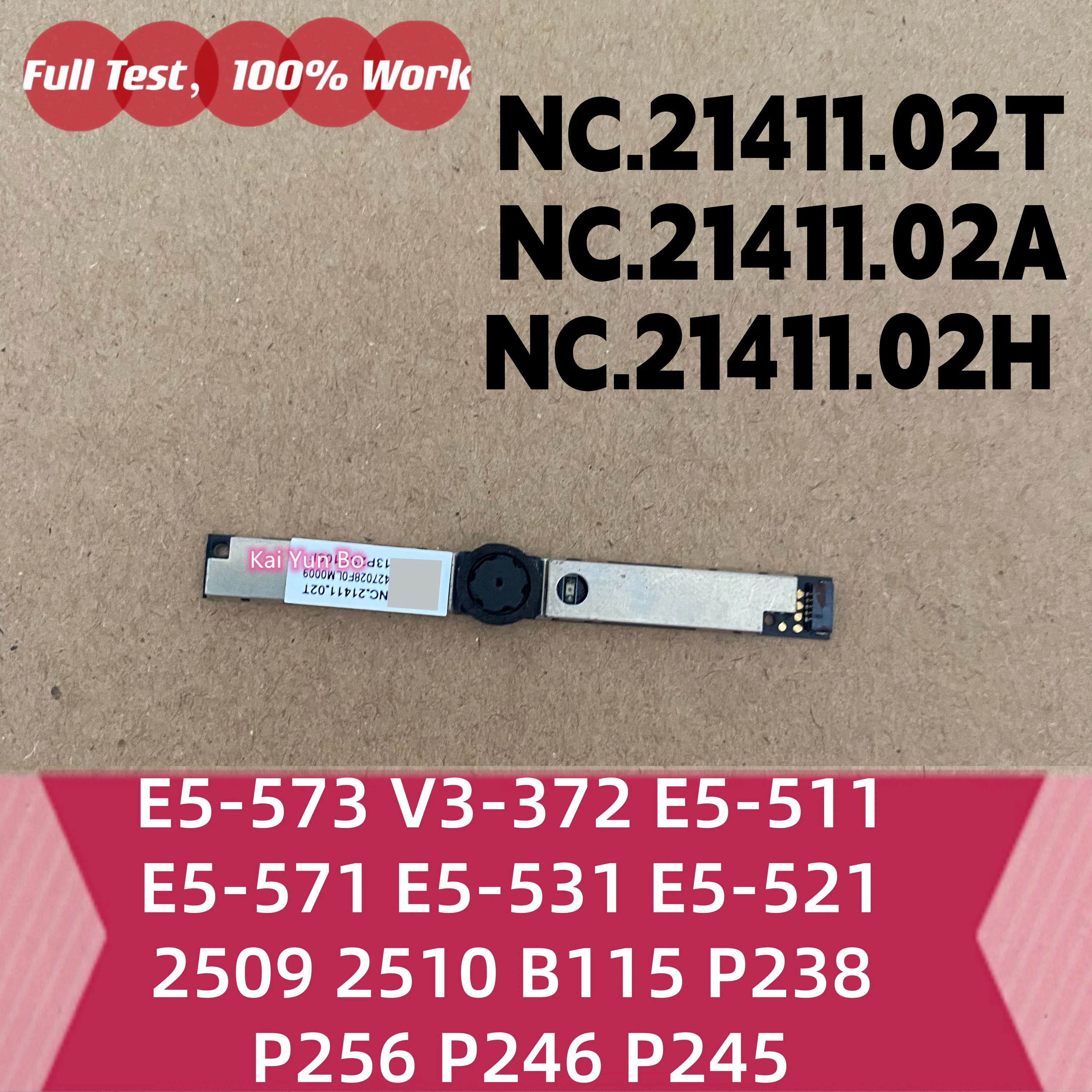 Cámara web para portátil Acer Aspire E5-573 V3-372 E5-511 E5-571 E5-531 E5-521 Travelmate 2509 2510 B115 P238 P256 P246 P245