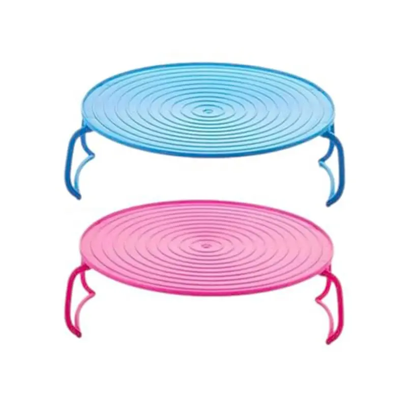 [NEW!A65Z】 Folding Microwave Tray For Oven Plates And Bowls Foldable Microwave Plate Stacker Rack Holder