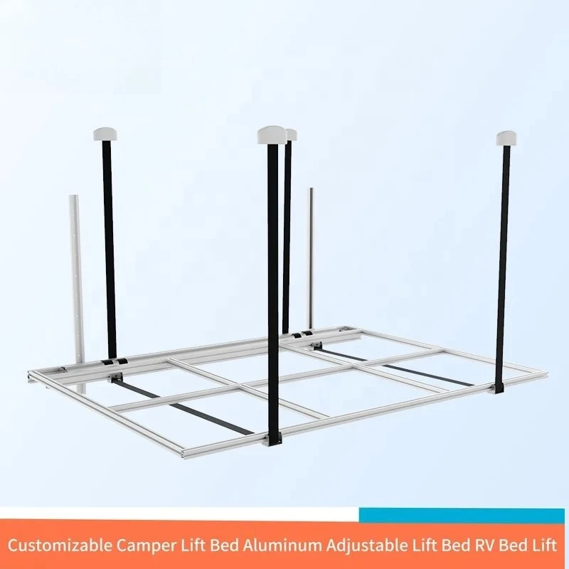 

new Camper Caravan Part Customizable RV Bed Lift Caravan Electric Aluminum Profile Adjustable Lifting Bed System