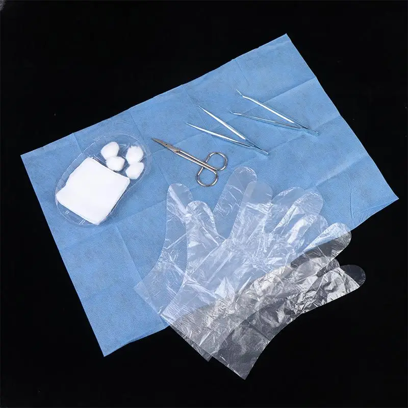 1 Set Debridement-Naht-Desinfektions-Wundpflege-Werkzeugset NEU Steriles Einweg-Verband-Ersatzwerkzeugset – Detail 5