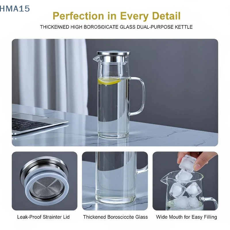 【YA】Glass Beverage Pitcher 1L/ - огляд і ціна Coffee Ya Tea Ya