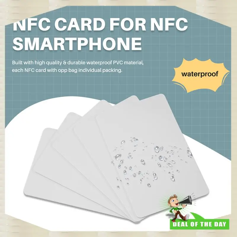 24-Hour Delivery 30Pcs For NTAG215 Card Contactless Nfc Card Tag 504Byte Read-Write PVC Card Portable