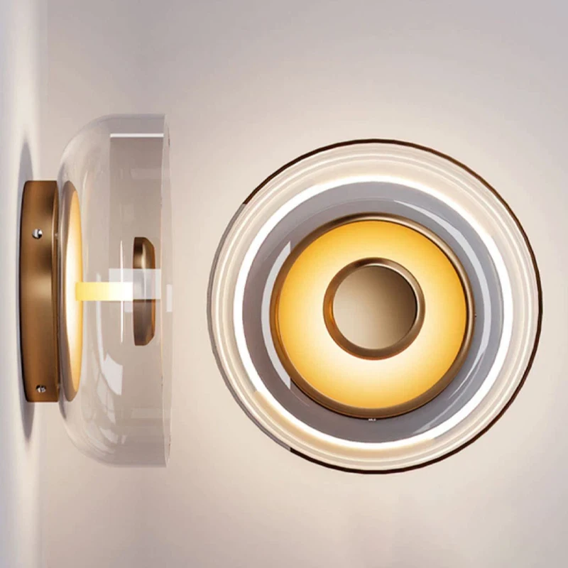 

Nordic LED Glass Wall Sconce Glass Wall Lamp Bedside Lamps Aisle Decor Study Living Room Sofa Beside Bedroom Led Lights Lustre