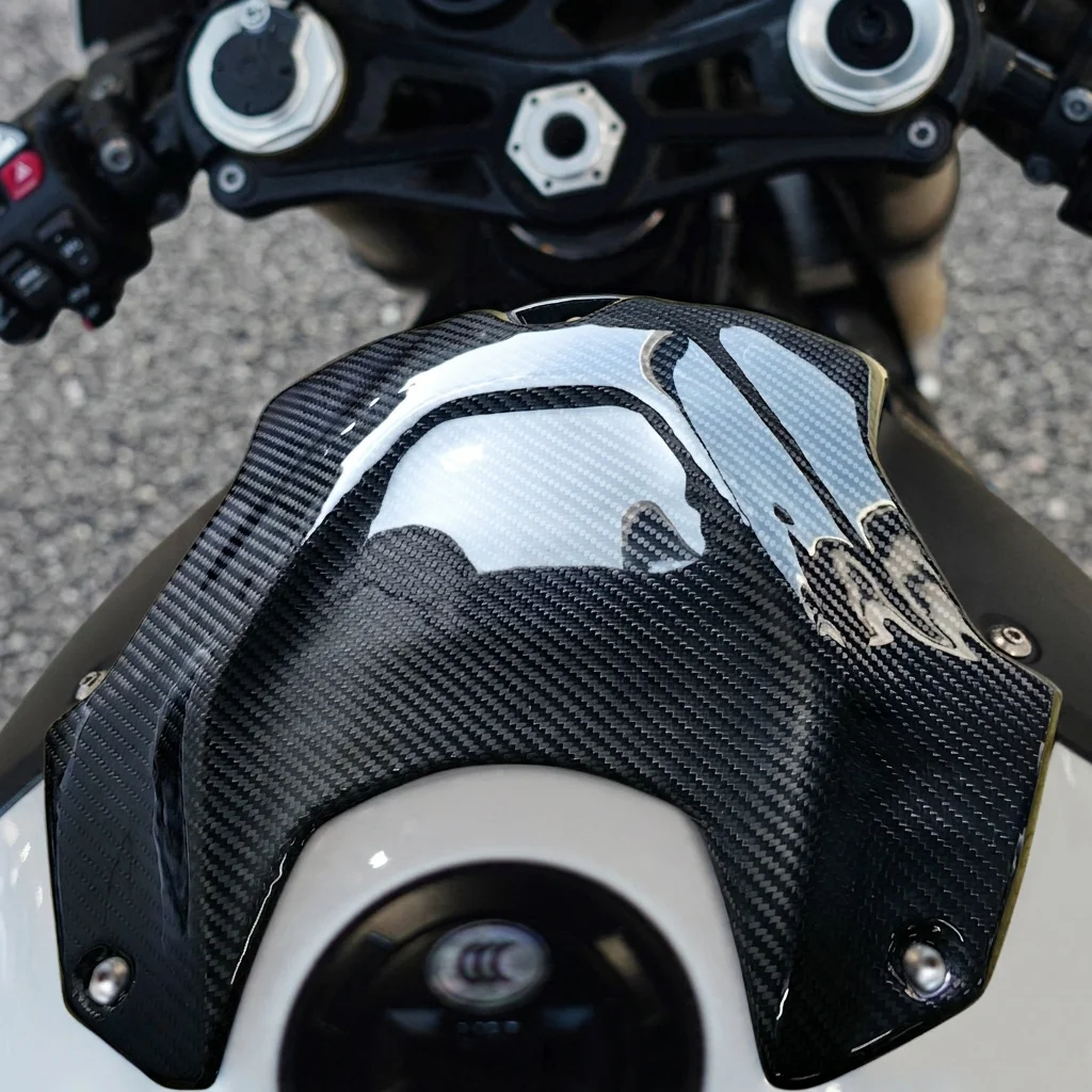 Carbon Fiber Motorcycle Front Fuel Tank Guard for BMW S1000R S1000RR/M1000RR 2019-2024