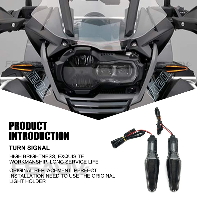 For BMW R1200GS R1250GS R1200R R1250R R1250RS S1000XR R1200 R RS GS Motorcycle LED Turn Signal Light Indicator Light Blinker