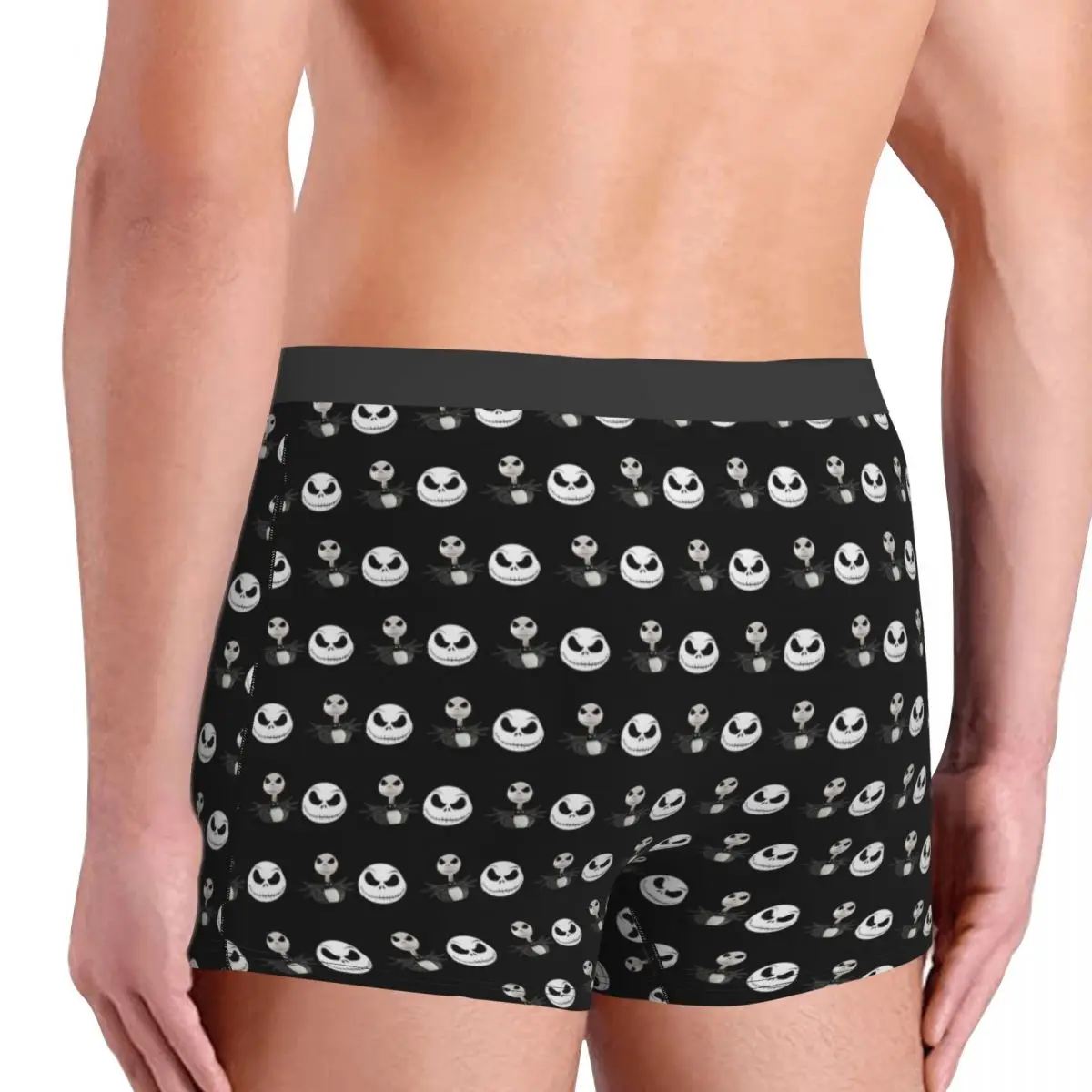 Custom The Nightmare Before Christmas Underwear Men Halloween Skull Skellington Boxer Briefs Shorts Panties Underpants For Male