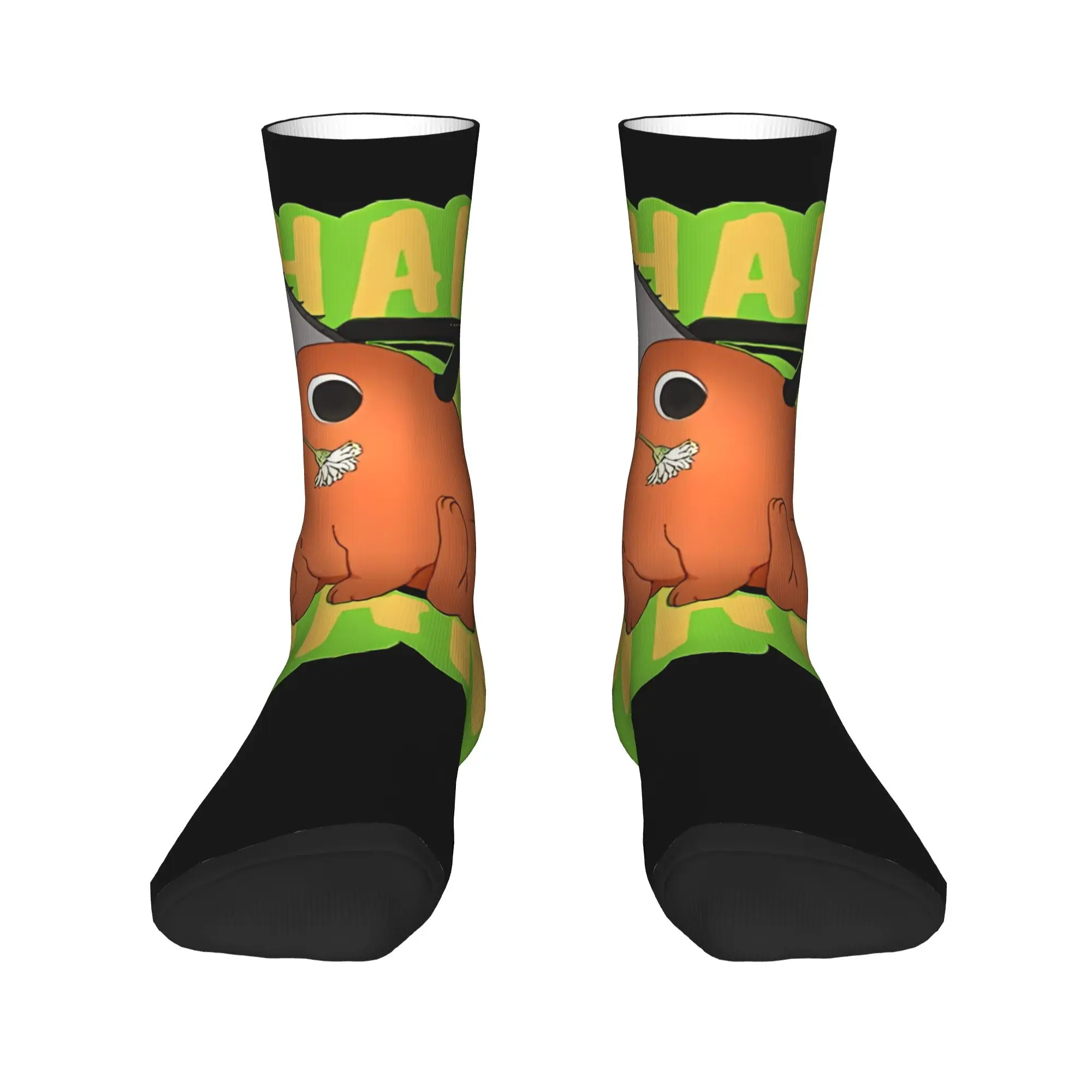 

Funny Sock Bandai Chainsaw Man Scribble Pochi Hip Hop Quality Pattern Printed Men Crew Socks Novelty Men's Socks