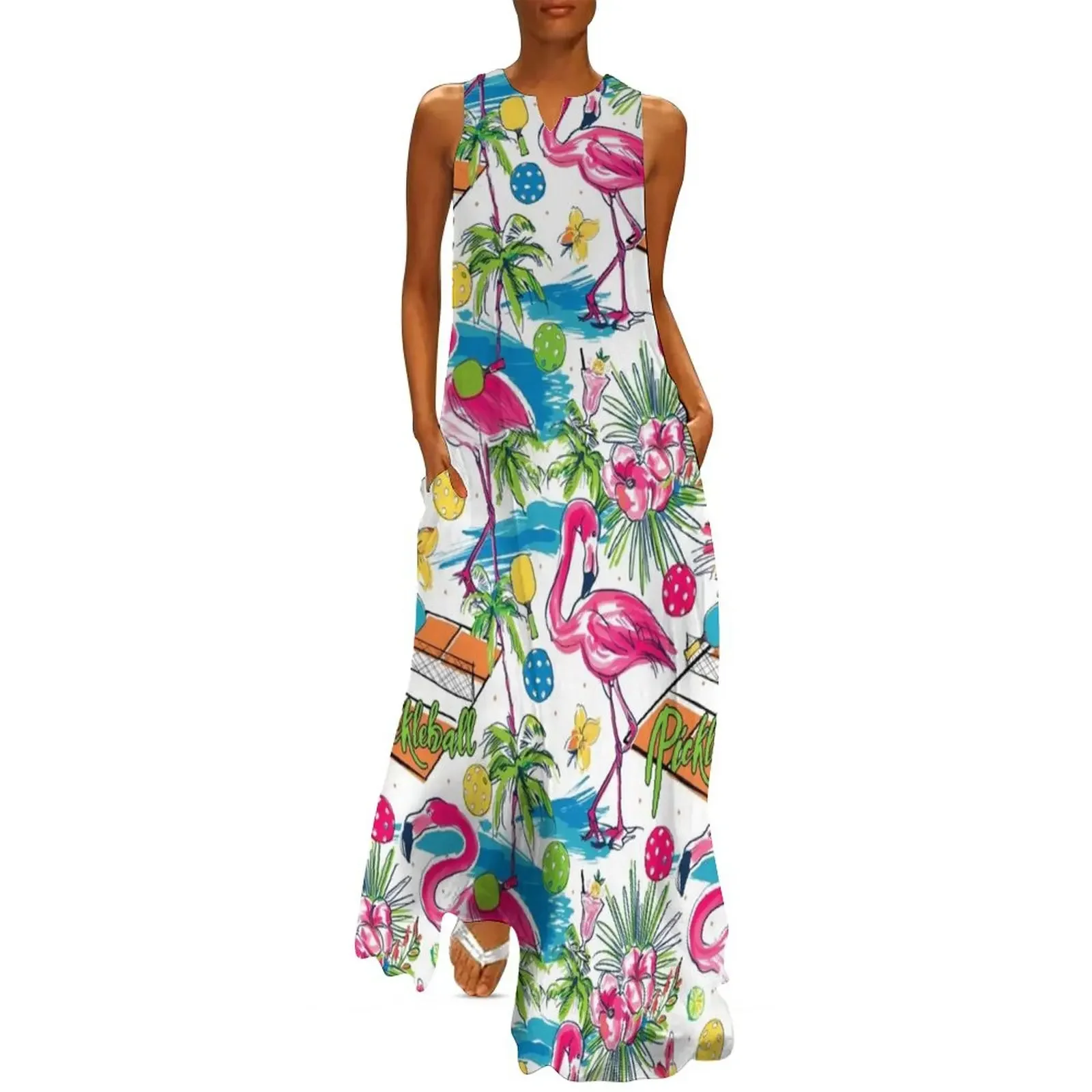 

Pickleball Paradise Long Dress dresses for special events Women's dress Dress