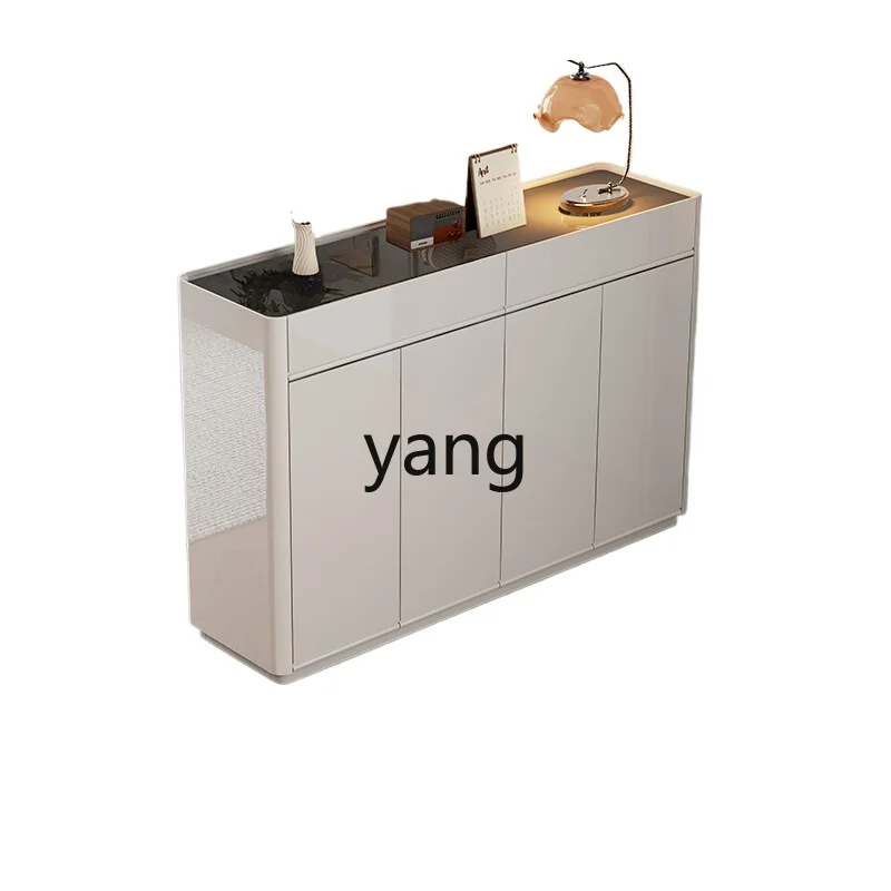 

LHM household door storage cabinet integrated against the wall double-sided paint new living room partition cabinet