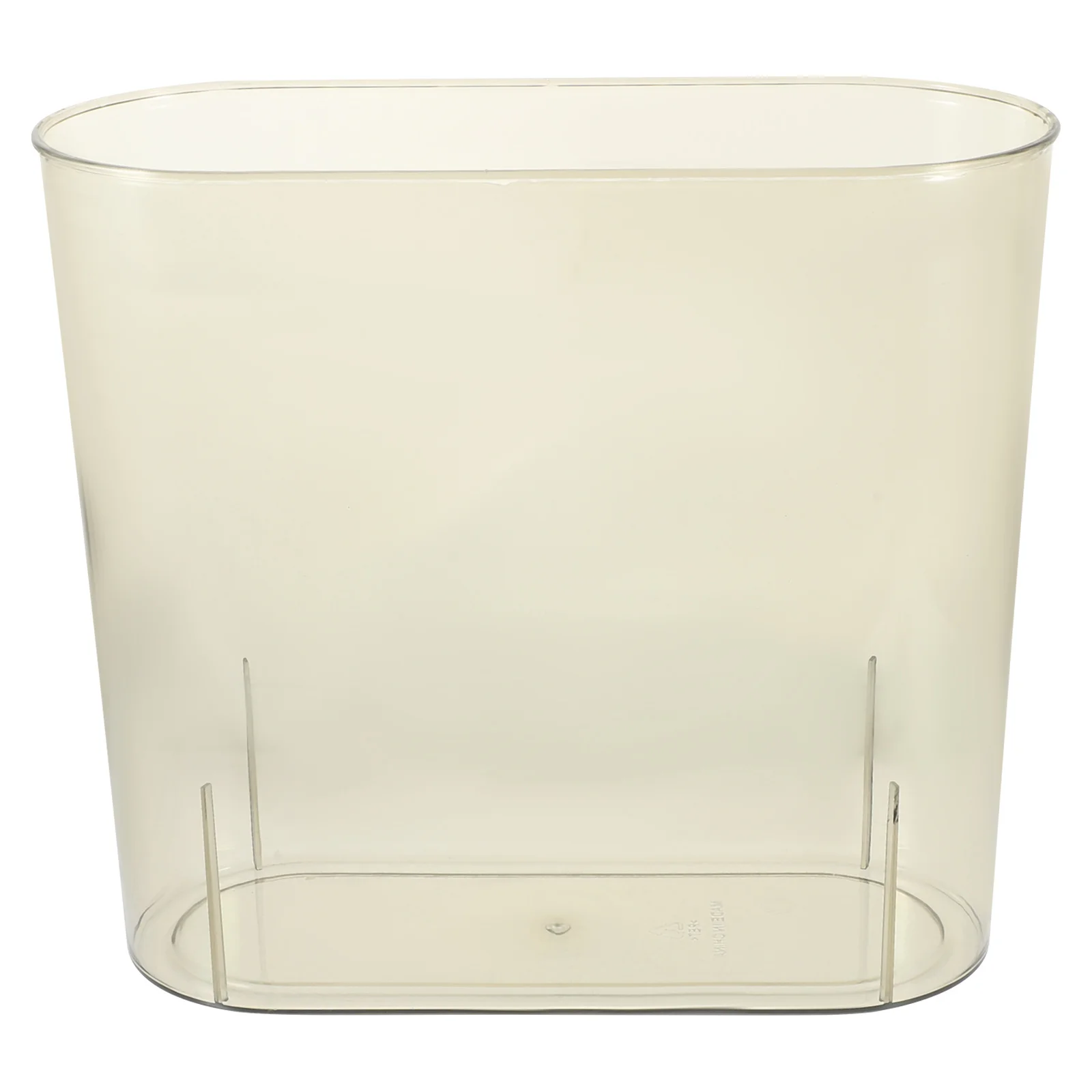 سلة المهملات الصغيرة تصميم نحيف شفاف لغرفة النوم والحمام والمطبخ والمكتب صندوق المهملات البلاستيكي الشفاف حاوية القمامة المنزلية #2