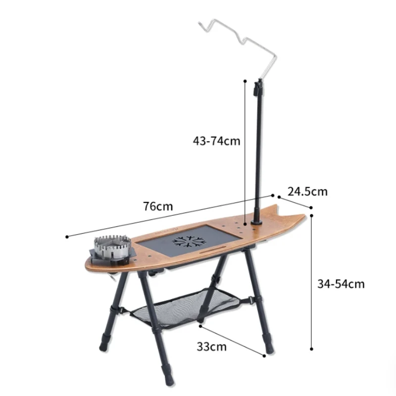 Picnic Equipment Camp Table Lunch Festival Lightweight Grill Foldable Table Barbecue Modern Meble Ogrodowe Gardens Furniture