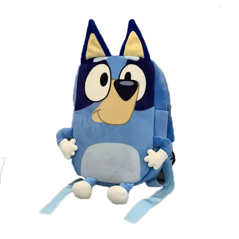 Cartone animato Bluey famiglia Cosplay scuola materna bambini zainetto Bluebin cane zaino Kawaii blu arancione cane zaino regali per bambini