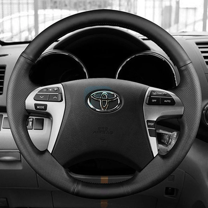 Car Accessory Car Steering Wheel Cover For Toyota Highlander Toyota Camry 2007-2011 Customized Original Steering Wheel Braid